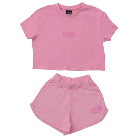 Target Παιδικό σετ Girl's Crop Top & Shorts Jersey Set "Impossible" Target Παιδικό σετ Girl's Crop Top & Shorts Jersey Set "Impossible"